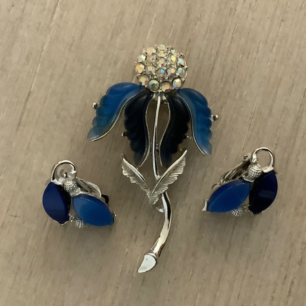 Vintage Brooch and Earrings